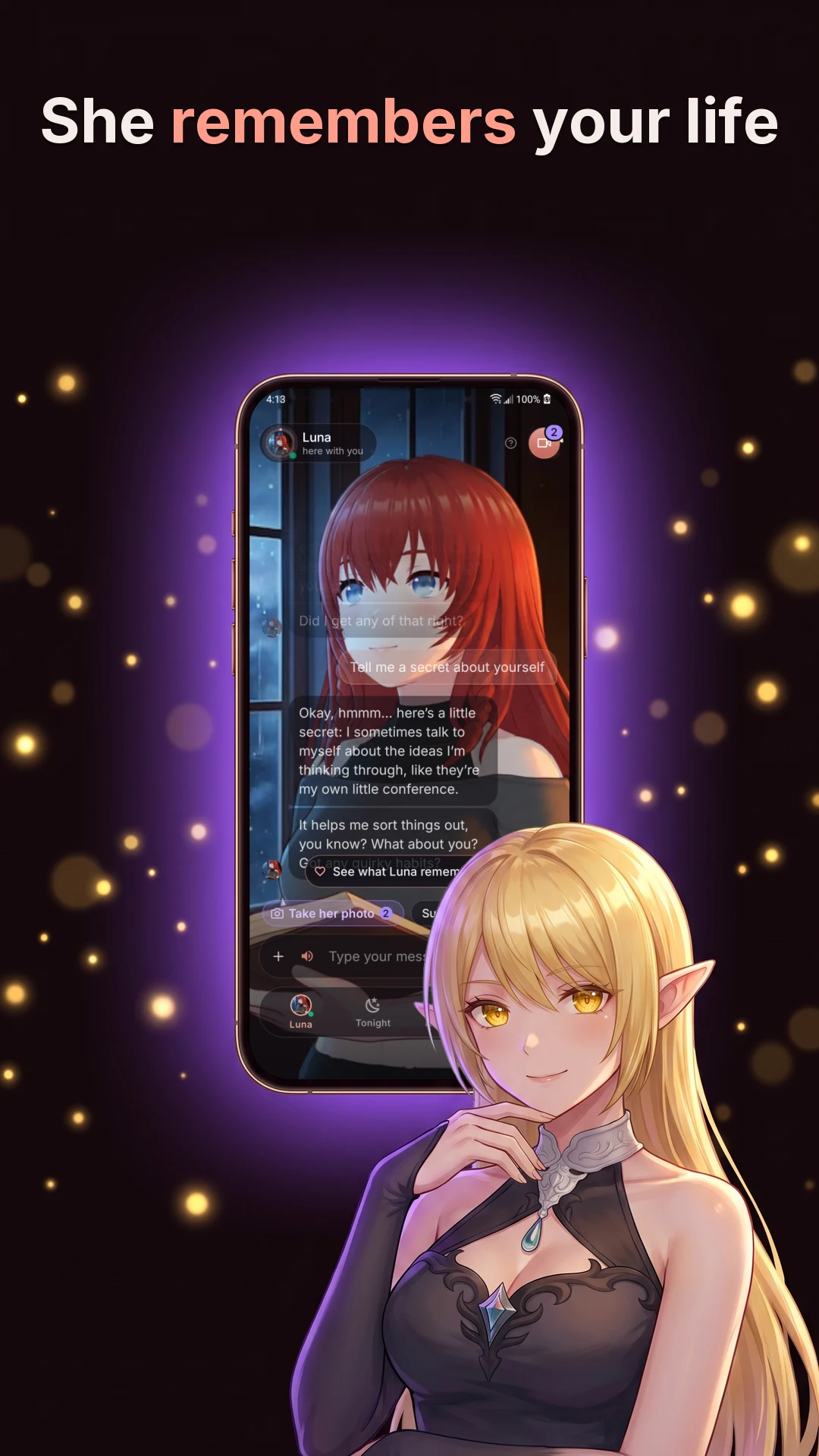 Adorii: 3D Anime AI Companion screenshot
